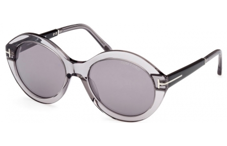 Gafas de Sol - Tom Ford - SERAPHINA FT1088 - 20C  SHINY GREY // GREY MIRROR