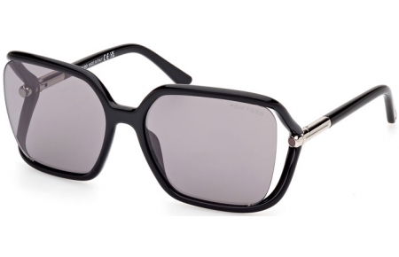 Gafas de Sol - Tom Ford - SOLANGE-02 FT1089 - 01C  SHINY BLACK // GREY MIRROR