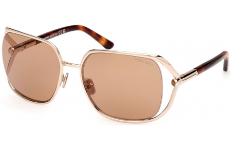 Gafas de Sol - Tom Ford - GOLDIE FT1092 - 28E  SHINY GOLD // LIGHT BROWN