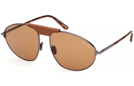 Gafas de Sol - Tom Ford - KEN FT1095 - 08E  SHINY BRONZE // BROWN