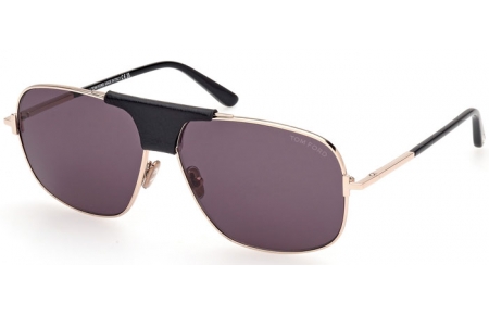 Gafas de Sol - Tom Ford - TEX FT1096 - 28A  SHINY ROSE GOLD // GREY