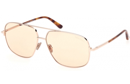 Gafas de Sol - Tom Ford - TEX FT1096 - 28E  SHINY ROSE GOLD // BROWN PHOTOCHROMATIC