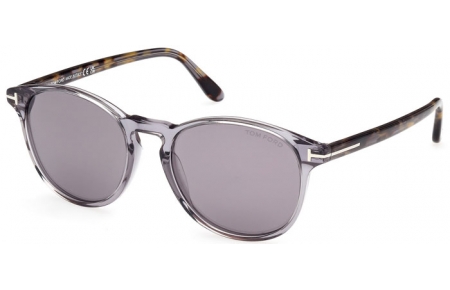 Gafas de Sol - Tom Ford - LEWIS FT1097 - 20C  SHINY TRANSPARENT GREY // GREY MIRROR