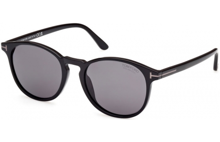 Gafas de Sol - Tom Ford - LEWIS FT1097-N - 01D  SHINY BLACK // GREY POLARIZED