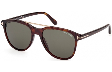 Gafas de Sol - Tom Ford - DAMIAN-02 FT1098 - 52N  DARK HAVANA // GREEN