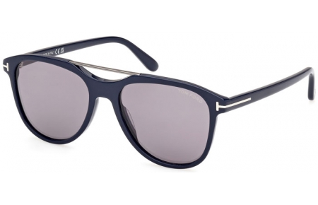 Gafas de Sol - Tom Ford - DAMIAN-02 FT1098 - 90C  SHINY DARK BLUE // GREY MIRROR