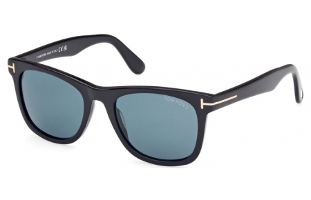 Gafas de Sol - Tom Ford - KEVYN FT1099 - 01N  SHINY BLACK // GREEN