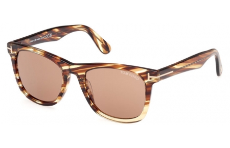 Gafas de Sol - Tom Ford - KEVYN FT1099 - 55E  STRIPED BROWN // BROWN