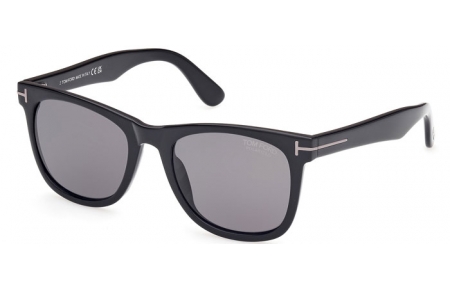 Gafas de Sol - Tom Ford - KEVYN FT1099-N - 01D  SHINY BLACK // GREY POLARIZED