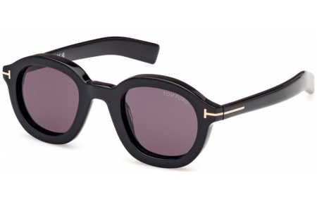 Gafas de Sol - Tom Ford - RAFFA FT1100 - 01A  SHINY BLACK // DARK GREY