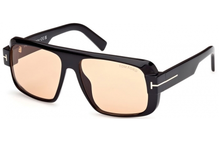 Gafas de Sol - Tom Ford - TURNER FT1101 - 01E  SHINY BLACK // BROWN PHOTOCHROMATIC