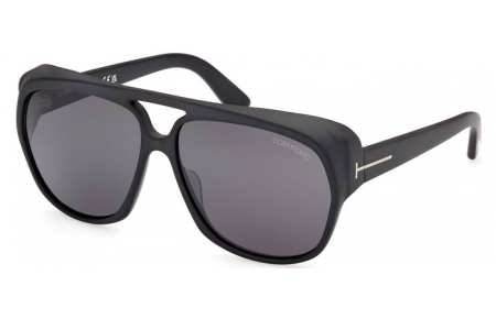 Gafas de Sol - Tom Ford - JAYDEN FT1103 - 02A  MATTE BLACK // GREY