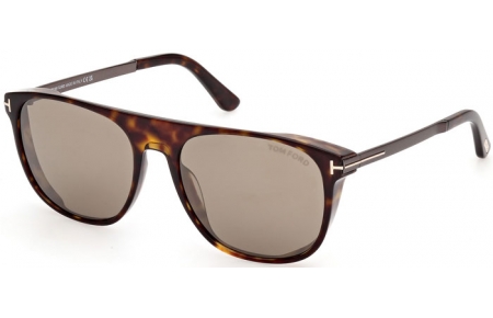 Sunglasses - Tom Ford - LIONEL-02 FT1105 - 52L  DARK HAVANA // ROVIEX MIRROR