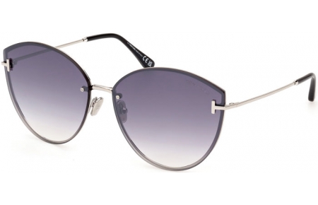 Gafas de Sol - Tom Ford - EVANGELINE FT1106 - 16C  SHINY PALLADIUM // GREY GRADIENT