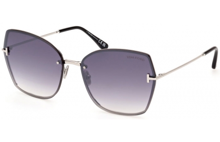 Gafas de Sol - Tom Ford - NICKIE-02 FT1107 - 16C  SHINY PALLADIUM // GREY GRADIENT