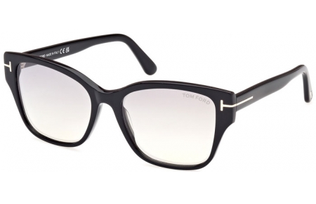 Gafas de Sol - Tom Ford - ELSA FT1108 - 01C  SHINY BLACK // LIGHT GREY MIRROR