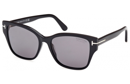 Gafas de Sol - Tom Ford - ELSA FT1108 - 01D  SHINY BLACK // GREY POLARIZED