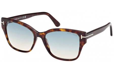 Gafas de Sol - Tom Ford - ELSA FT1108 - 52P  DARK HAVANA // GREEN GRADIENT