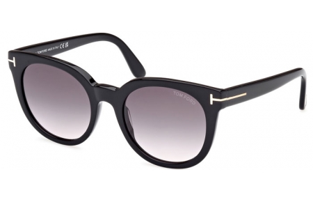 Gafas de Sol - Tom Ford - MOIRA FT1109 - 01B  SHINY BLACK // GREY GRADIENT