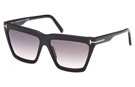 Gafas de Sol - Tom Ford - EDEN FT1110 - 01B  SHINY BLACK // GREY GRADIENT