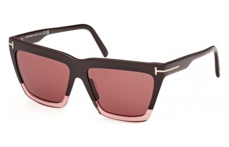 Gafas de Sol - Tom Ford - EDEN FT1110 - 50Z  SHINY DARK BROWN // DARK VIOLET MIRROR