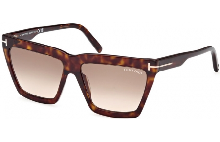 Gafas de Sol - Tom Ford - EDEN FT1110 - 52F  DARK HAVANA // BROWN GRADIENT