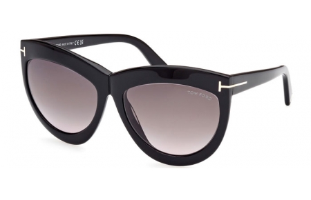 Gafas de Sol - Tom Ford - DORIS FT1112 - 01B  SHINY BLACK // GREY GRADIENT