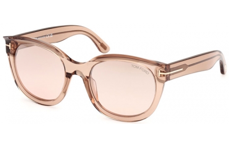 Gafas de Sol - Tom Ford - TAMARA-02 FT1114 - 45G  SHINY LIGHT BROWN // LIGHT BROWN MIRROR