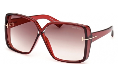 Gafas de Sol - Tom Ford - YVONNE FT1117 - 66G  SHINY RED // BROWN GRADIENT