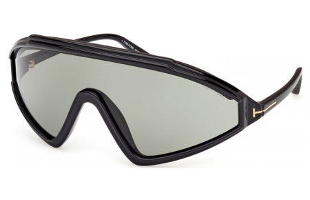 Gafas de Sol - Tom Ford - LORNA FT1121 - 05A  SHINY BLACK // LIGHT GREY