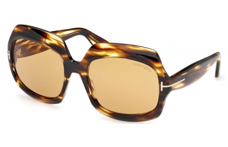 Gafas de Sol - Tom Ford - REN FT1155 - 52F  DARK HAVANA // BROWN GRADIENT