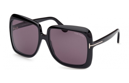 Gafas de Sol - Tom Ford - LORELAI FT1156 - 01A  SHINY BLACK // GREY