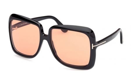 Gafas de Sol - Tom Ford - LORELAI FT1156 - 01E  SHINY BLACK // LIGHT BROWN GRADIENT PHOTOCHROMATIC