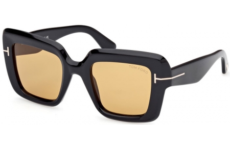 Gafas de Sol - Tom Ford - ESME FT1157 - 01E  SHINY BLACK // LIGHT BROWN