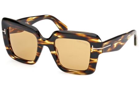 Gafas de Sol - Tom Ford - ESME FT1157 - 52E  STRIPED BROWN // LIGHT BROWN