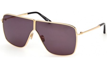 Gafas de Sol - Tom Ford - HUXLEY FT1159 - 30A  SHINY GOLD // DARK GREY