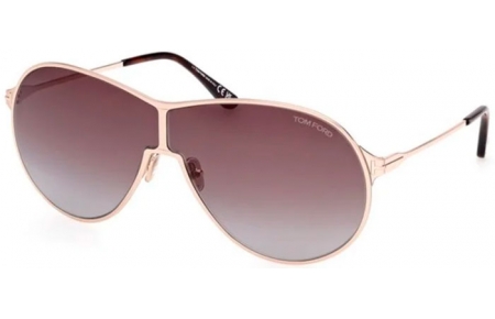 Gafas de Sol - Tom Ford - GAIA FT1174 - 28K  SHINY ROSE GOLD // ROVIEX GRADIENT