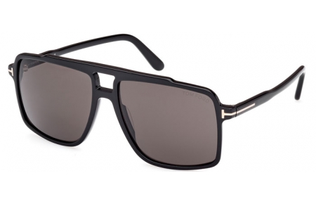 Gafas de Sol - Tom Ford - KEMP FT1177 - 01A  SHINY BLACK // GREY