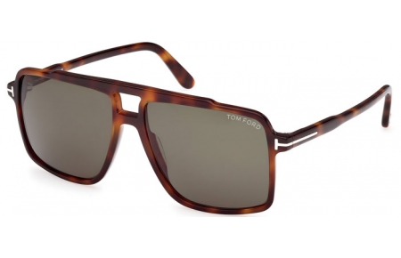 Gafas de Sol - Tom Ford - KEMP FT1177 - 53N  DARK HAVANA // GREEN