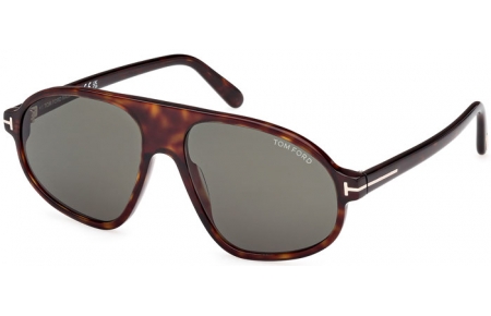 Gafas de Sol - Tom Ford - EROL FT1178 - 52N  DARK HAVANA // GREEN