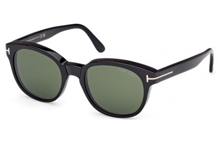 Gafas de Sol - Tom Ford - MERT FT1180 - 01N  SHINY BLACK // GREEN