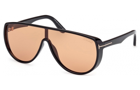 Gafas de Sol - Tom Ford - ACHILLES FT1182 - 01E  SHINY BLACK // BROWN PHOTOCHROMATIC