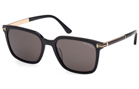 Gafas de Sol - Tom Ford - JOCHEM FT1183 - 01A  SHINY BLACK // GREY