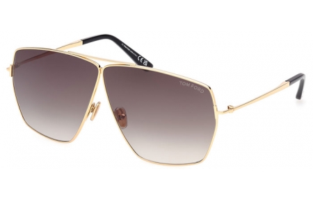 Gafas de Sol - Tom Ford - STELLA FT1185 - 30B  SHINY GOLD // GREY GRADIENT