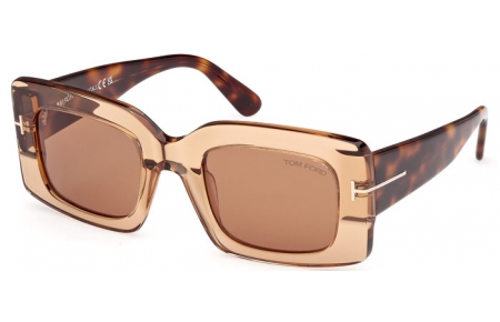 Gafas de Sol - Tom Ford - BRIGITTA FT1188 - 45E  SHINY LIGHT BROWN // LIGHT BROWN