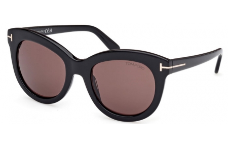 Gafas de Sol - Tom Ford - ODETTE FT1189 - 01E  SHINY BLACK // BROWN