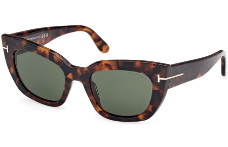 Gafas de Sol - Tom Ford - ATHENA FT1190 - 52N  DARK HAVANA // GREEN