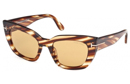 Gafas de Sol - Tom Ford - ATHENA FT1190 - 53E  STRIPED BROWN // LIGHT BROWN