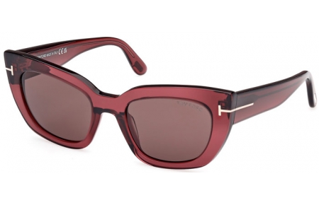 Gafas de Sol - Tom Ford - ATHENA FT1190 - 69E  SHINY BORDEAUX // BROWN