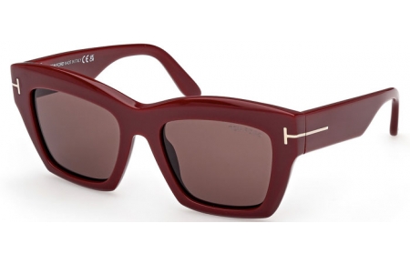 Gafas de Sol - Tom Ford - LUNA FT1191 - 69E  SHINY BORDEAUX // BROWN